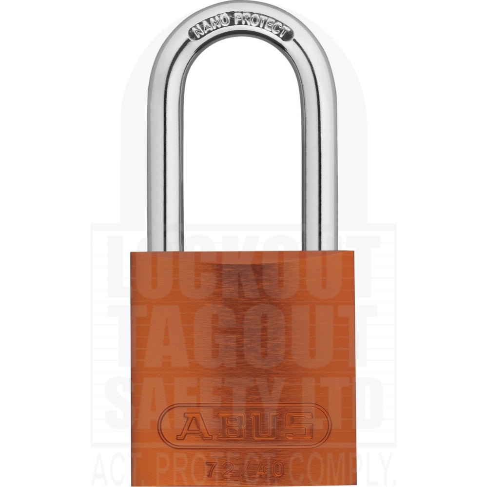 72/40HB40 Series Abus Aluminium Padlock Long Shackle 72/40HB40 Series Abus Aluminium Padlock Long Shackle